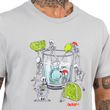 Camiseta Masculina Okdok Artistic Classic Skull Limonada CINZA-1250204- -3-